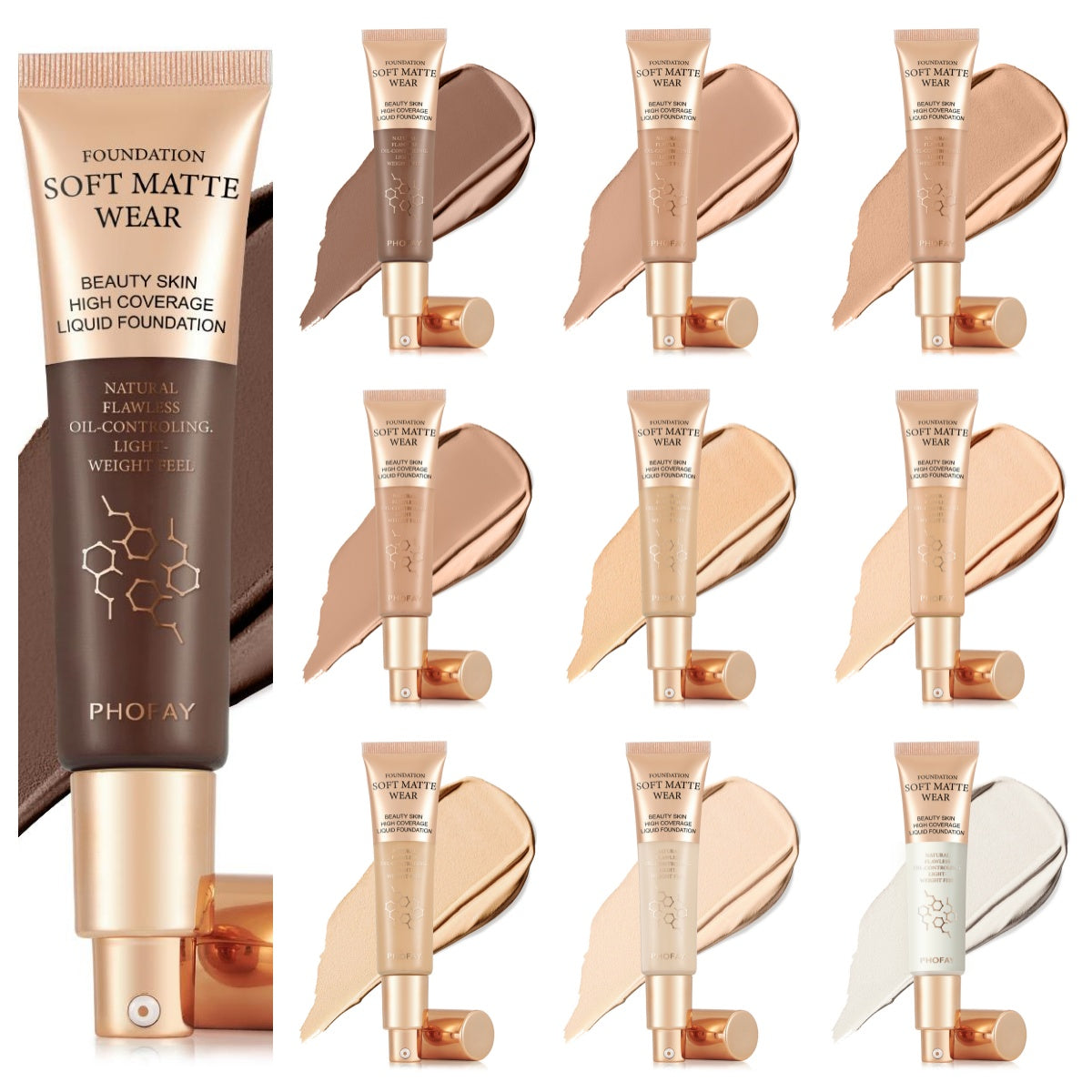 Flawless Matte Finish Oil-Control Liquid Foundation 30ml - Accrosstheglobe Store