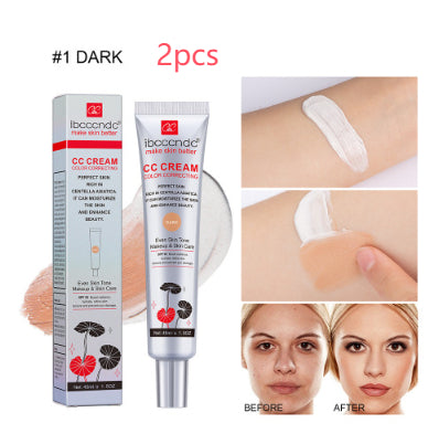 Moisturizing CC Cream – Waterproof Anti-Sweat Concealer & Skin Correcting Makeup - Accrosstheglobe Store
