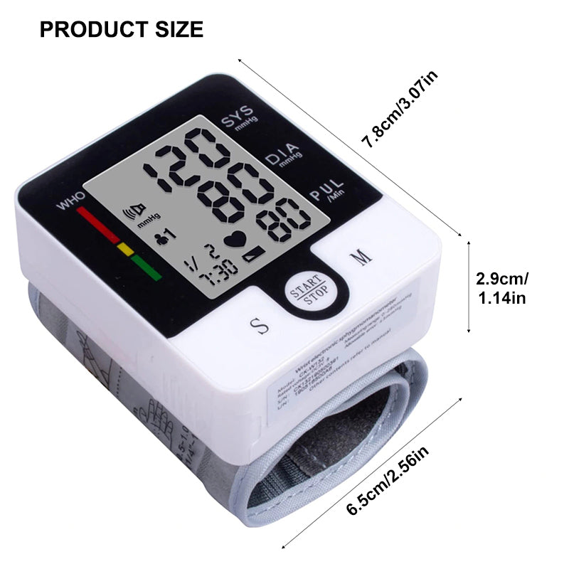 Home Arm-Type Automatic Blood Pressure Monitor – High-Precision Battery Sphygmomanometer - Accrosstheglobe Store