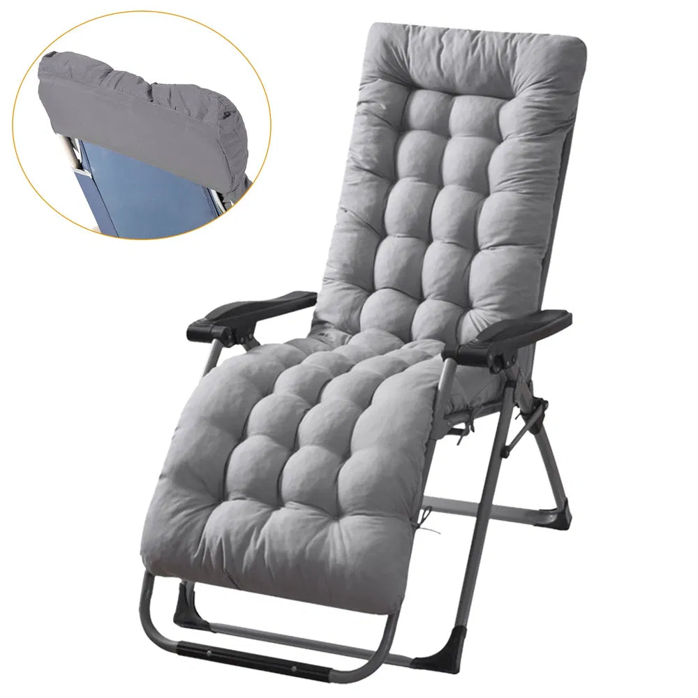 67x22" Chaise Lounger Cushion – Recliner, Rocking Chair & Deck Chair Sofa Mat - Accrosstheglobe Store