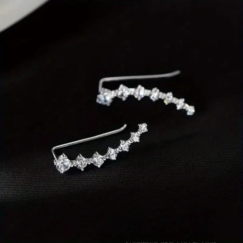 Flowing Luster Drop Earrings – Elegant Women’s Statement Earrings - Accrosstheglobe Store