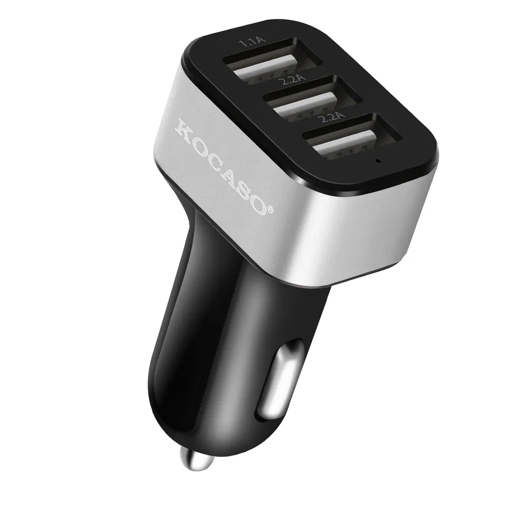 30W Fast USB Car Charger – 3-Port Cigarette Lighter Adapter for All Devices - Accrosstheglobe Store