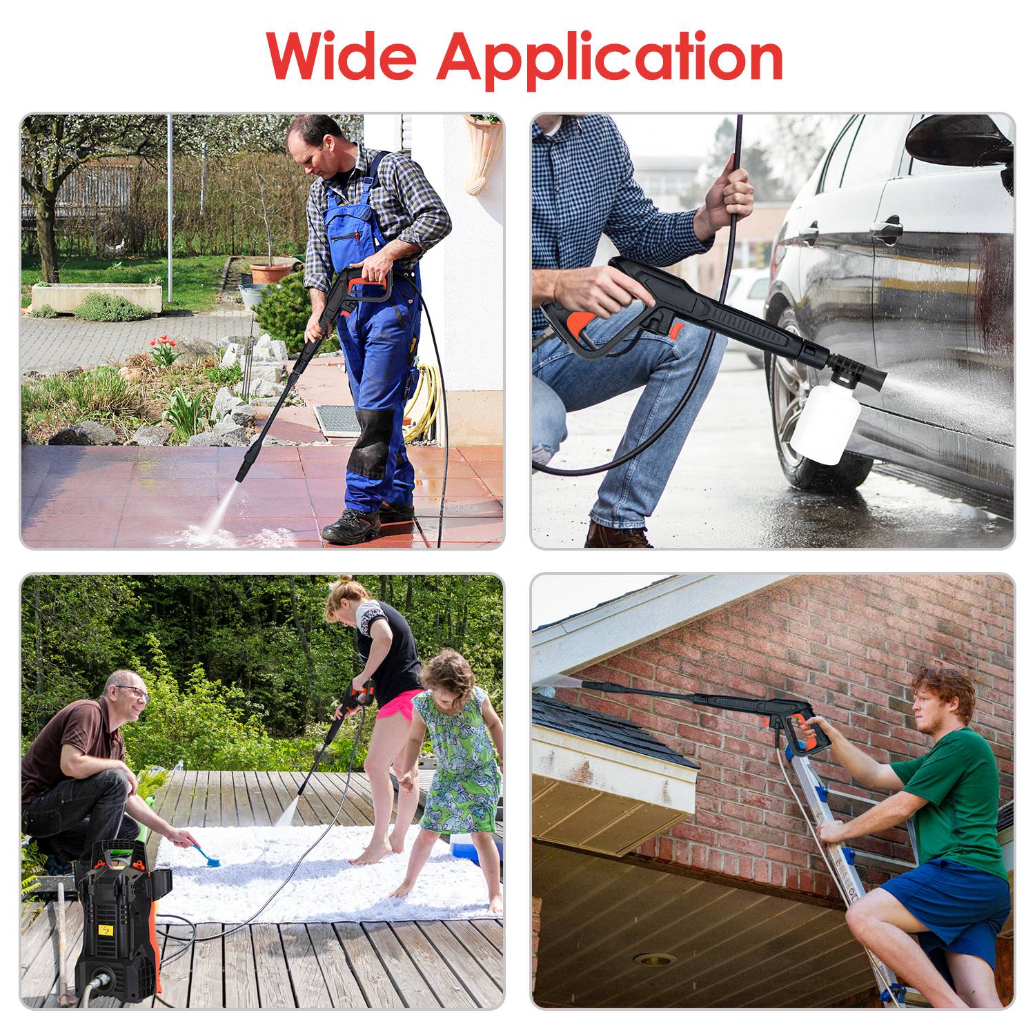 1740PSI Electric High-Pressure Washer – Portable Power Cleaner with Soap Dispenser - Accrosstheglobe Store