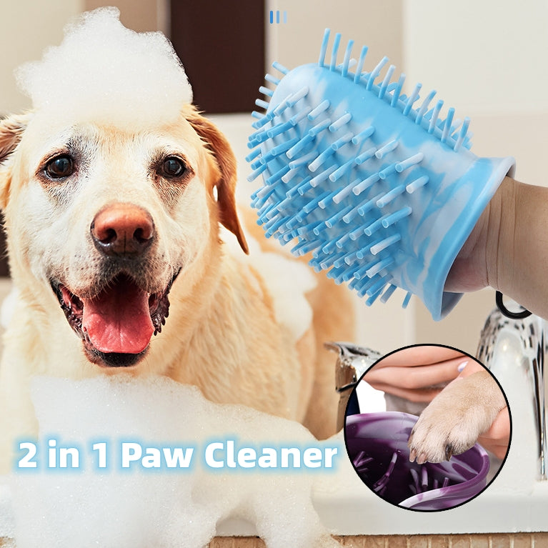 2-in-1 Dog Paw Cleaner Cup – Soft Silicone Foot Washer & Brush - Accrosstheglobe Store