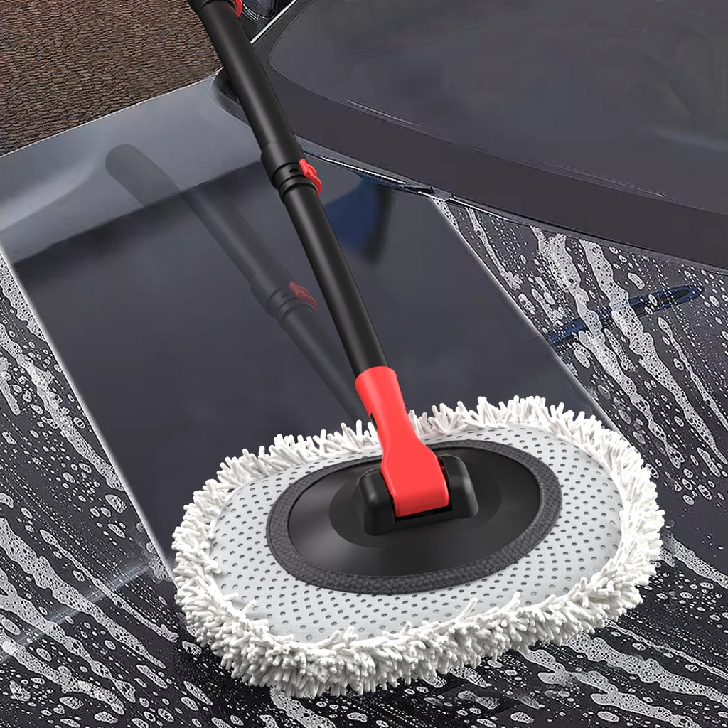 41-Inch Portable Automatic Car Wash Mop – Soft Brush with 10m Hose - Accrosstheglobe Store