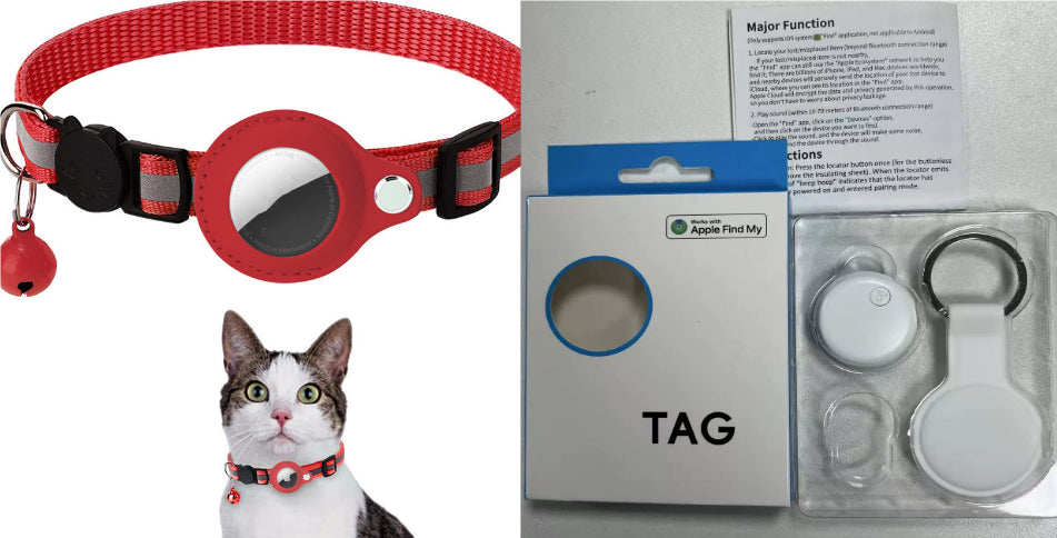 Waterproof Reflective AirTag Holder Case for Pet Collar - Accrosstheglobe Store
