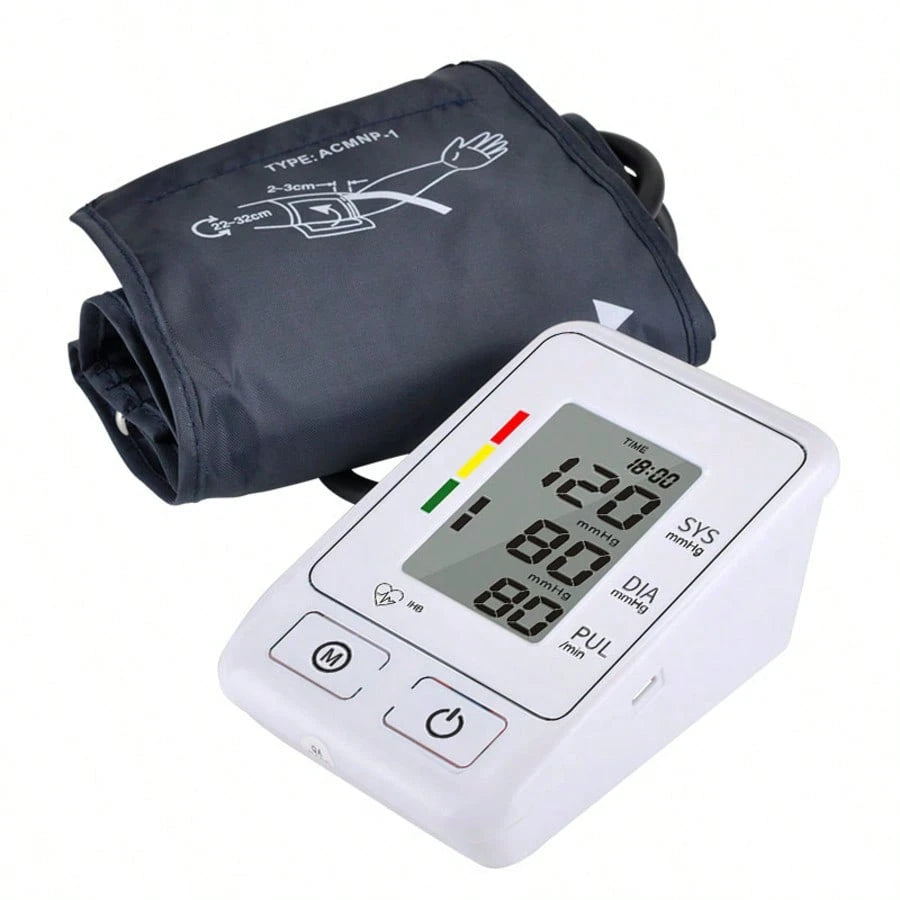 Upper Arm Blood Pressure Monitor – Large Screen BP Machine with Cuff, 190 Memory & USB Power - Accrosstheglobe Store