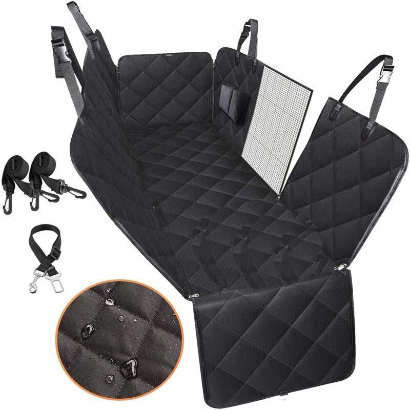 Dog Car Seat Cover Hammock with Mesh View Window – Pet Carrier - Accrosstheglobe Store