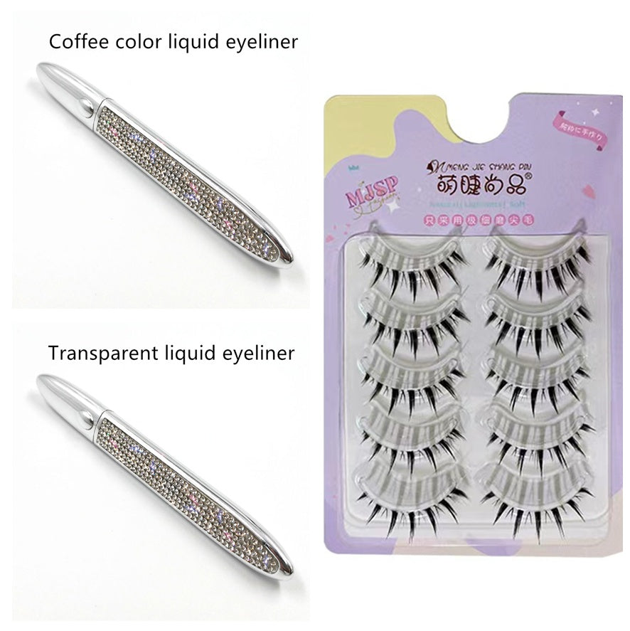 False Eyelashes Self-adhesive Eyeliner Multicolor - Accrosstheglobe Store