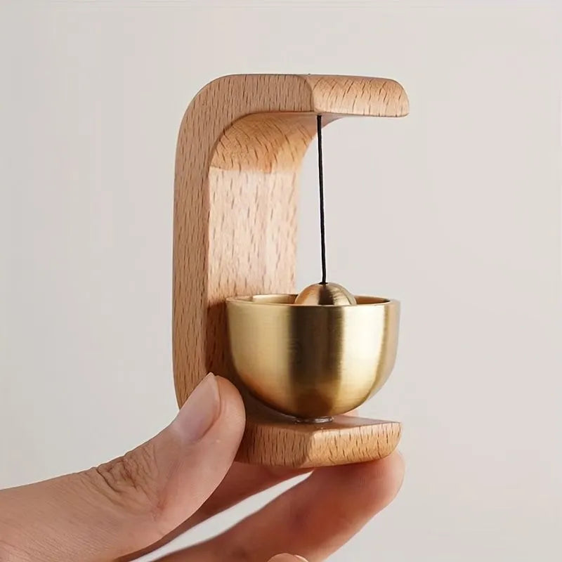 Magnetic Wooden Door Chime Bell – Shopkeeper’s Ding-Ding Entry Alert Bell - Accrosstheglobe Store