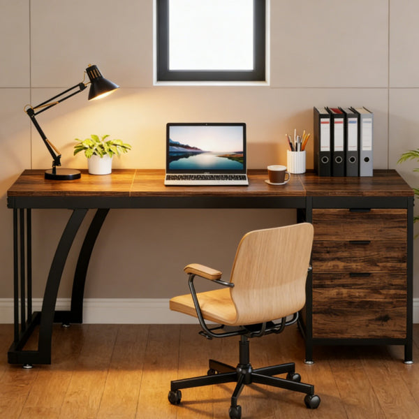 Compact Computer Desk – Space-Saving Home Office & Study Table - Accrosstheglobe Store
