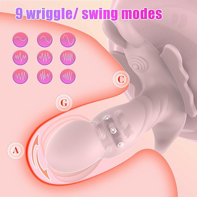 G Spot Wearable Butterfly Massager – 9 Modes, Remote Control & Wearable Design - Accrosstheglobe Store