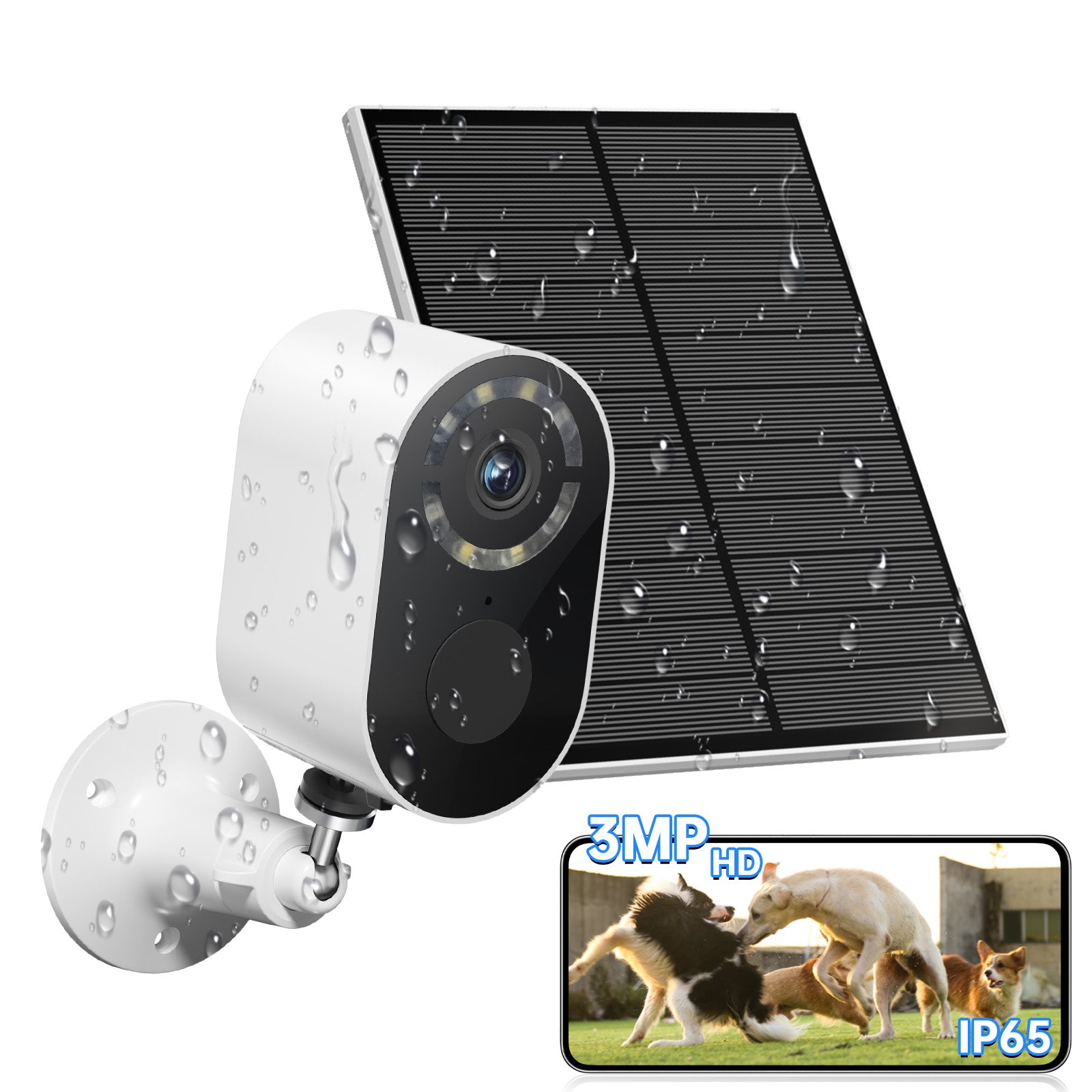 Solar-Powered Wireless WiFi Security Camera – Outdoor CCTV Surveillance Camera - Accrosstheglobe Store