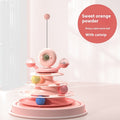 4-Level Cat Toy Tower with Roller Balls – Interactive Turntable Track - Accrosstheglobe Store
