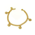 24K Gold Filled Four-Leaf Clover Bracelet – Lucky Charm Women’s Valentine’s Day Gift - Accrosstheglobe Store