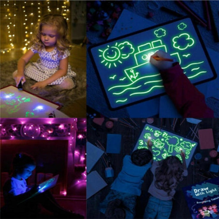 3D Magic Drawing Pad – Educational Sketchpad with 8 Light Effects for Kids
