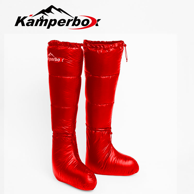 Camping Down Socks & Boots – Warm Sleeping Bag Socks for Cold Weather