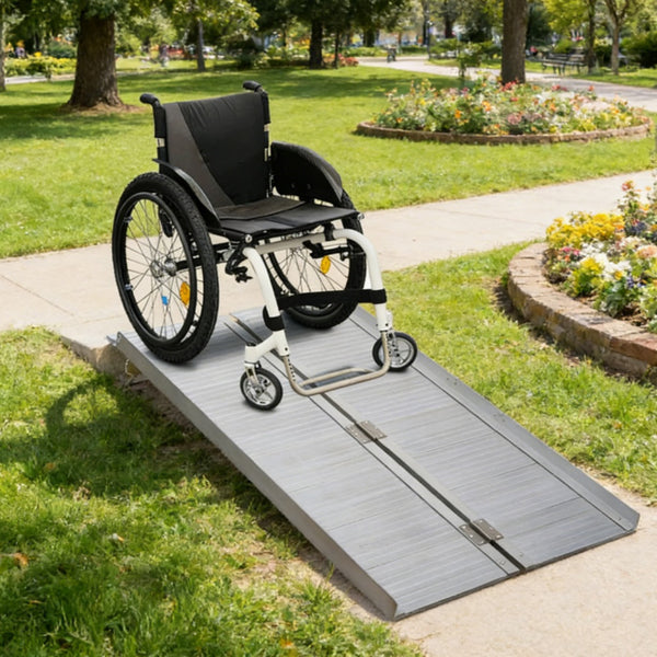 Portable Wheelchair Ramp – Lightweight Folding Access Ramp for Wheelchairs & Scooters - Accrosstheglobe Store