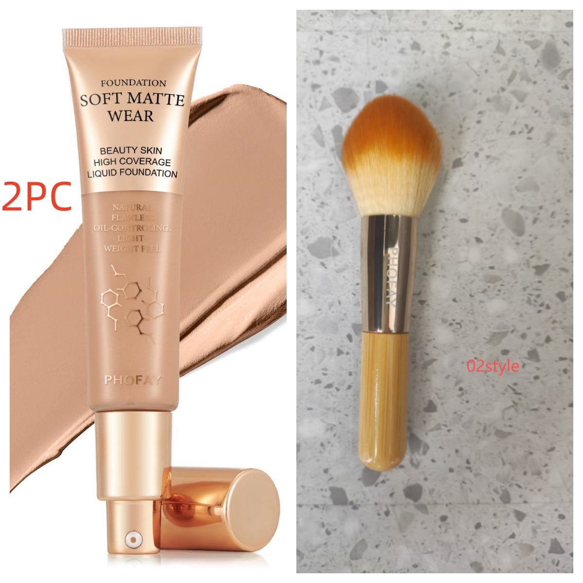 Flawless Matte Finish Oil-Control Liquid Foundation 30ml - Accrosstheglobe Store