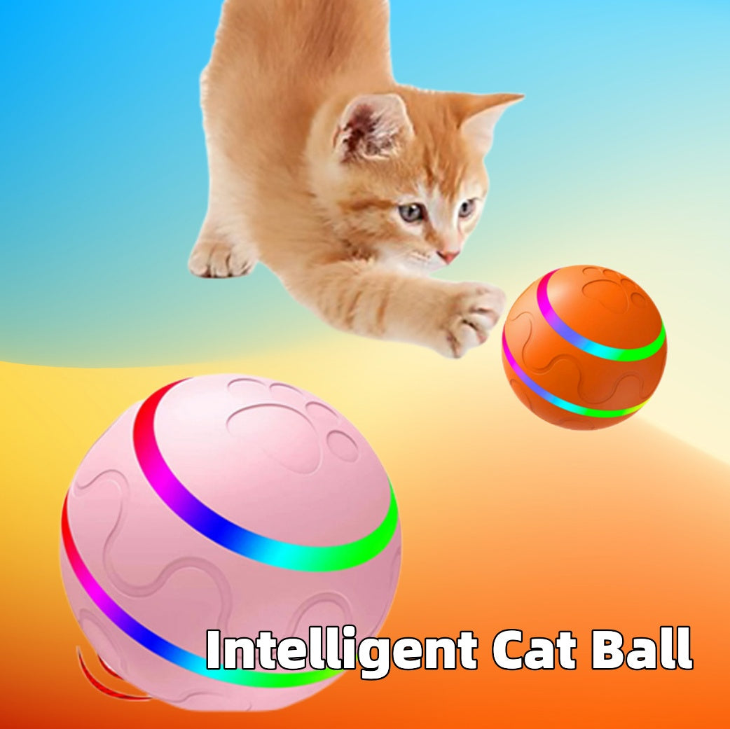 Interactive Intelligent Cat Wicked Ball Toy – Auto-Rolling Electric Pet Toy - Accrosstheglobe Store