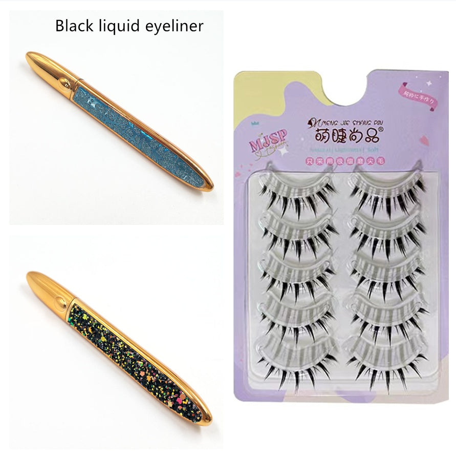 False Eyelashes Self-adhesive Eyeliner Multicolor - Accrosstheglobe Store