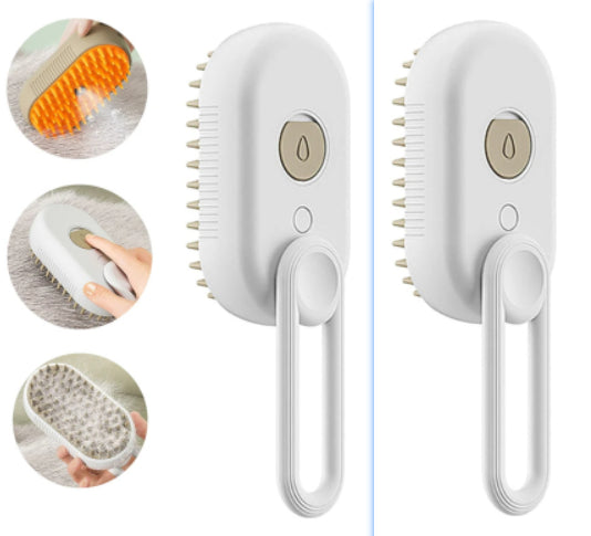 3-in-1 Electric Steam Pet Brush – Spray Grooming Brush for Dogs & Cats - Accrosstheglobe Store
