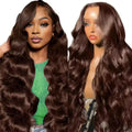Wine Red 13x4 Lace Front Straight Vietnamese Human Hair Wig - Accrosstheglobe Store