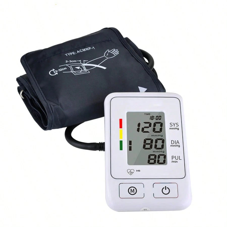 Upper Arm Blood Pressure Monitor – Large Screen BP Machine with Cuff, 190 Memory & USB Power - Accrosstheglobe Store