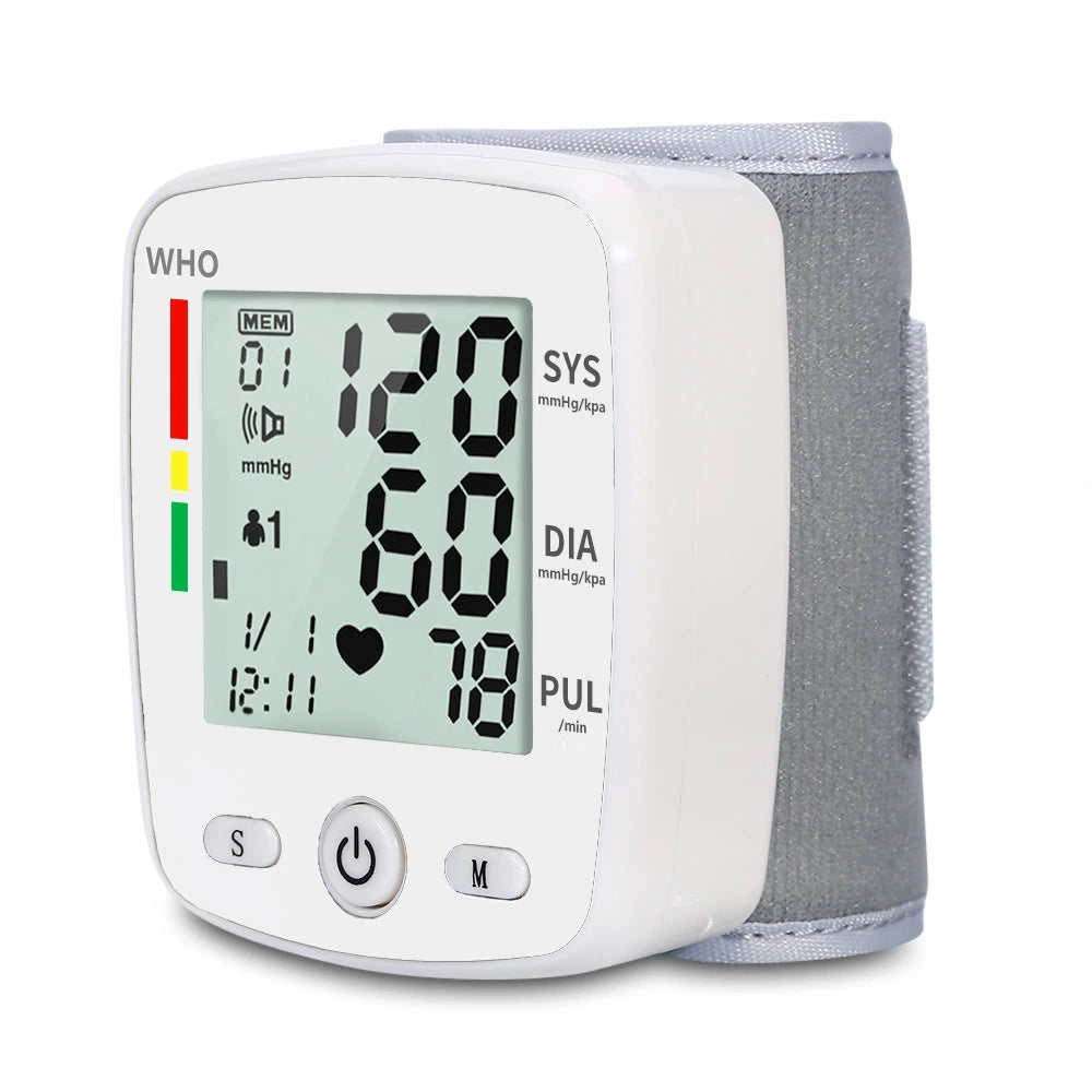 Wrist Blood Pressure Monitor – Automatic Voice Broadcast, 2 Users, 180 Memory & USB Charging - Accrosstheglobe Store