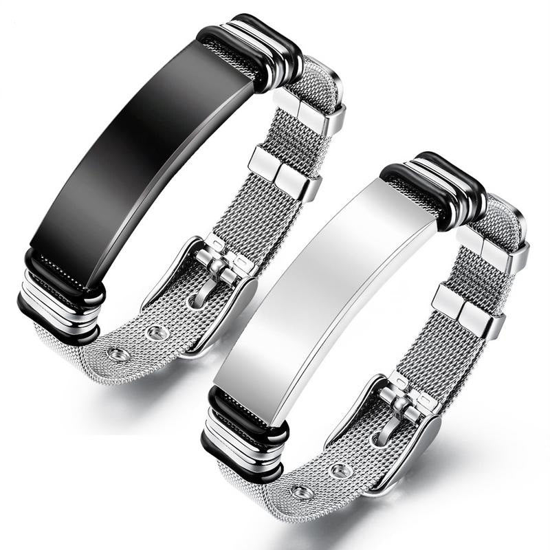 Premium Titanium Steel Adjustable Bracelet – Durable Minimalist Bracelet for Men & Women - Accrosstheglobe Store