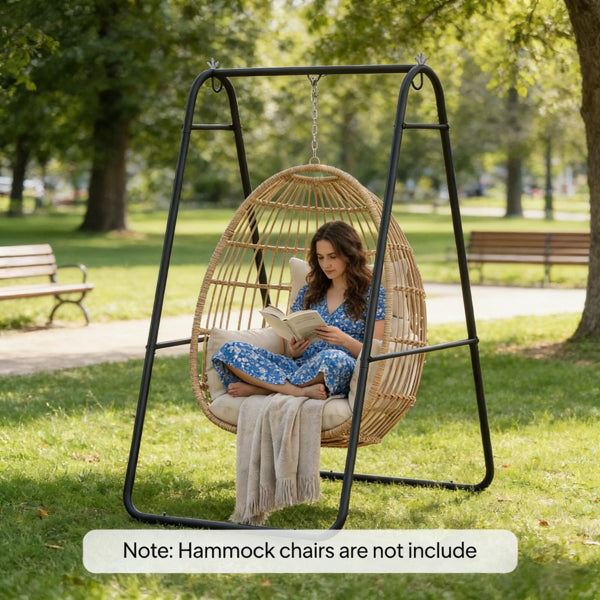 Hammock Chair Stand – A-Frame Steel Swing Chair Frame, 330 lbs Capacity - Accrosstheglobe Store